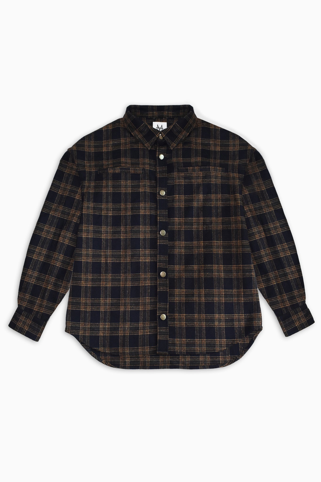 Load image into Gallery viewer, navy men's flannel shirt