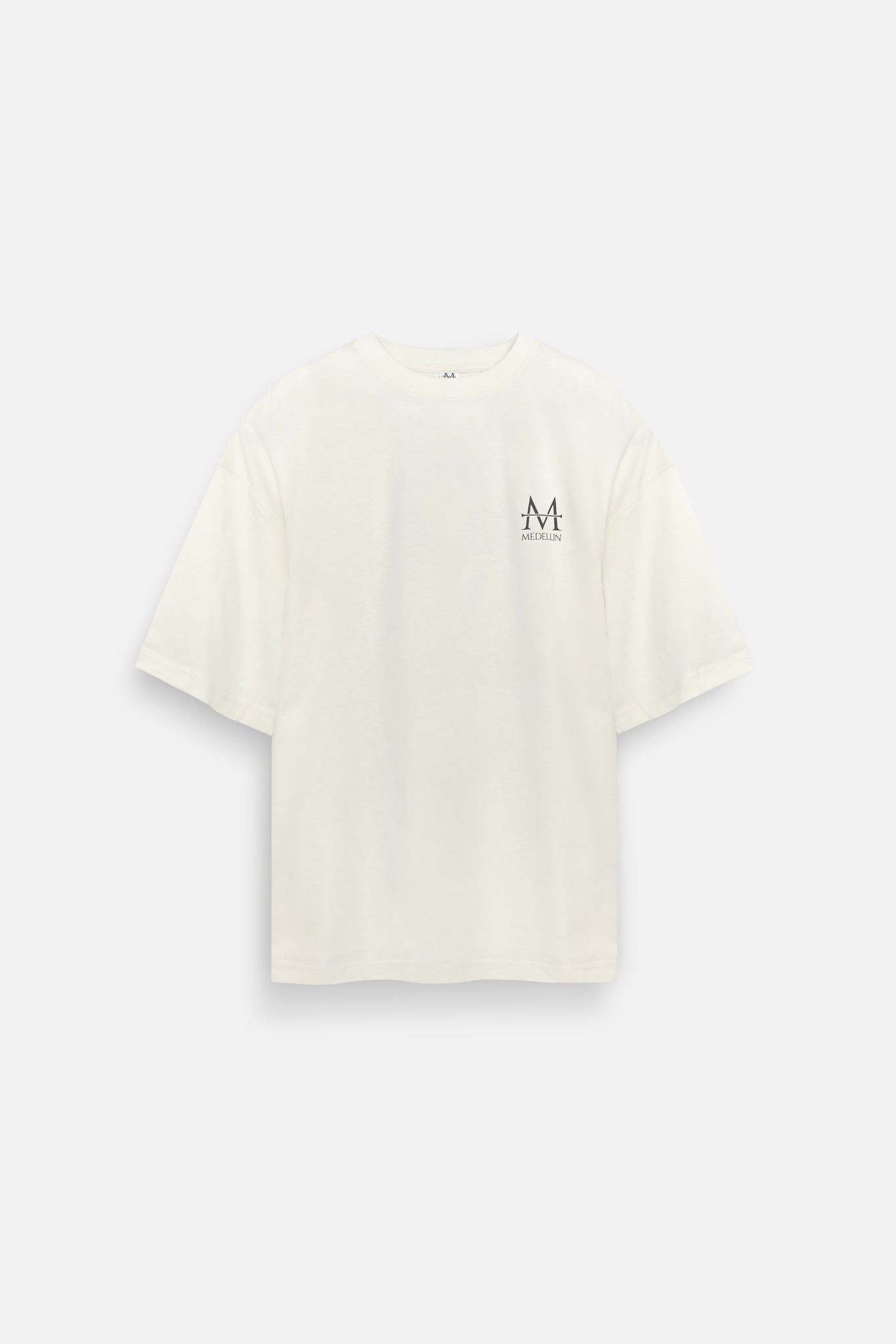 Load image into Gallery viewer, off-white t-shirt with a small logo